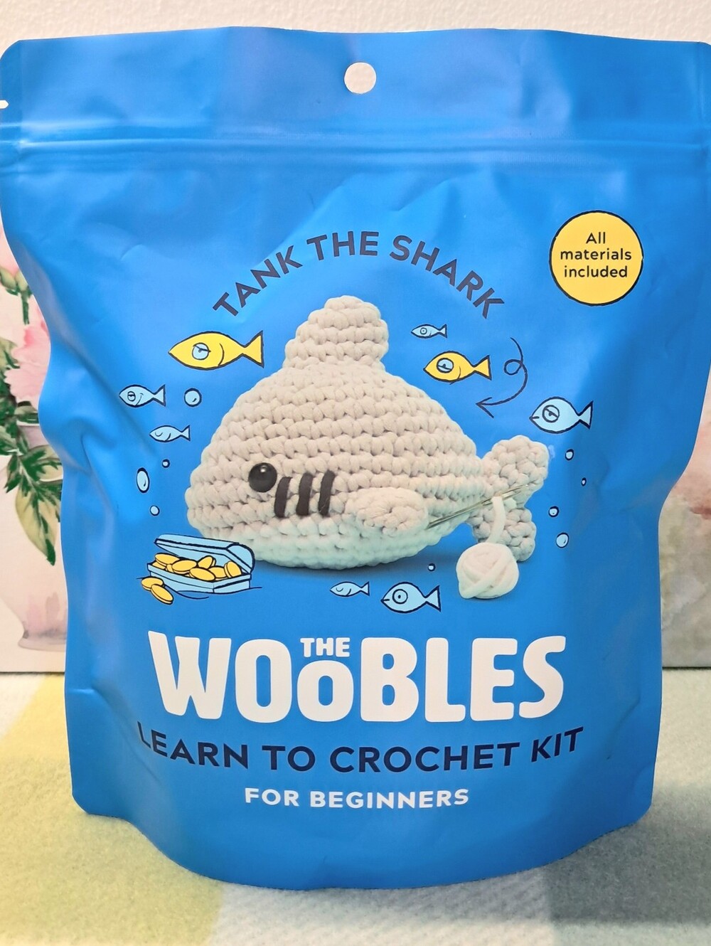 The Woobles Tank the Shark Learn To Crochet Kit For Beginners